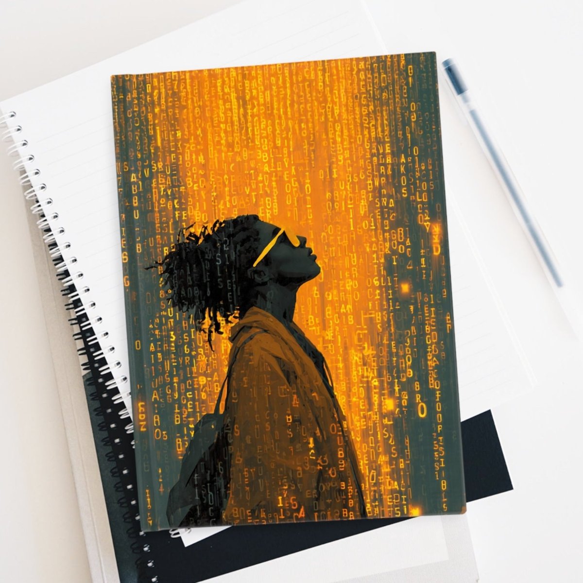 Golden Digital Journal - Afrocentric Art by The Trini Gee
