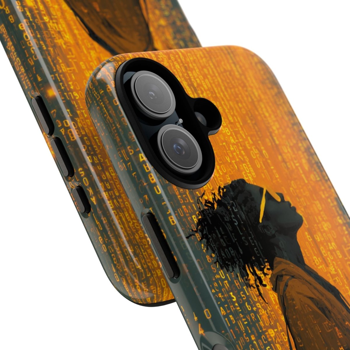 Golden Glitch Phone Case - Afrocentric Art by The Trini Gee