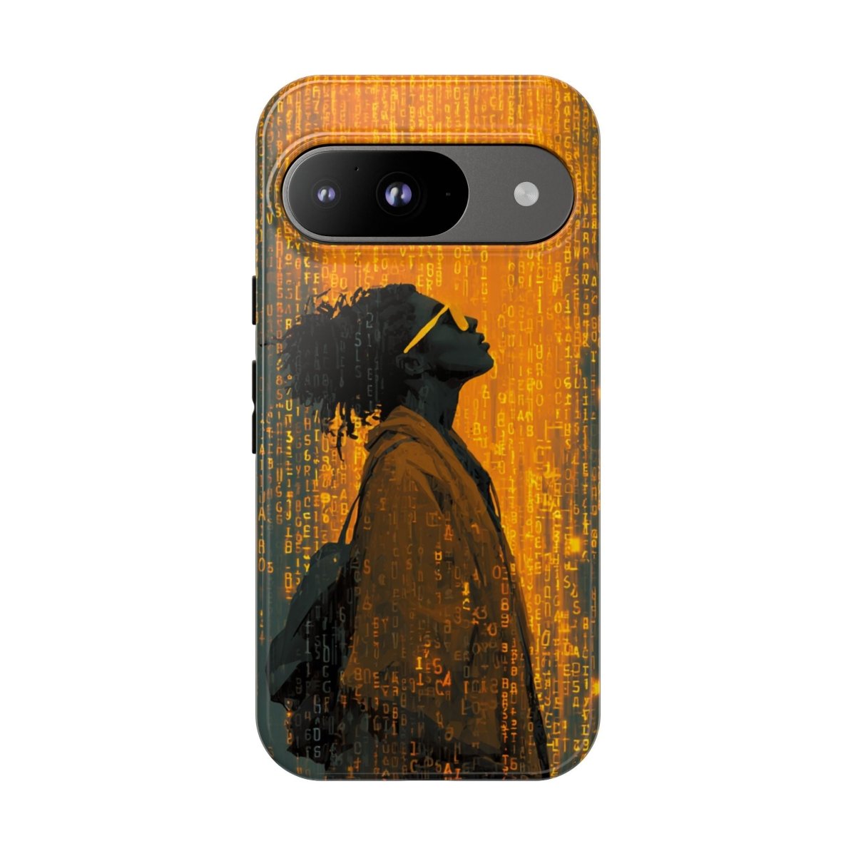 Golden Glitch Phone Case - Afrocentric Art by The Trini Gee
