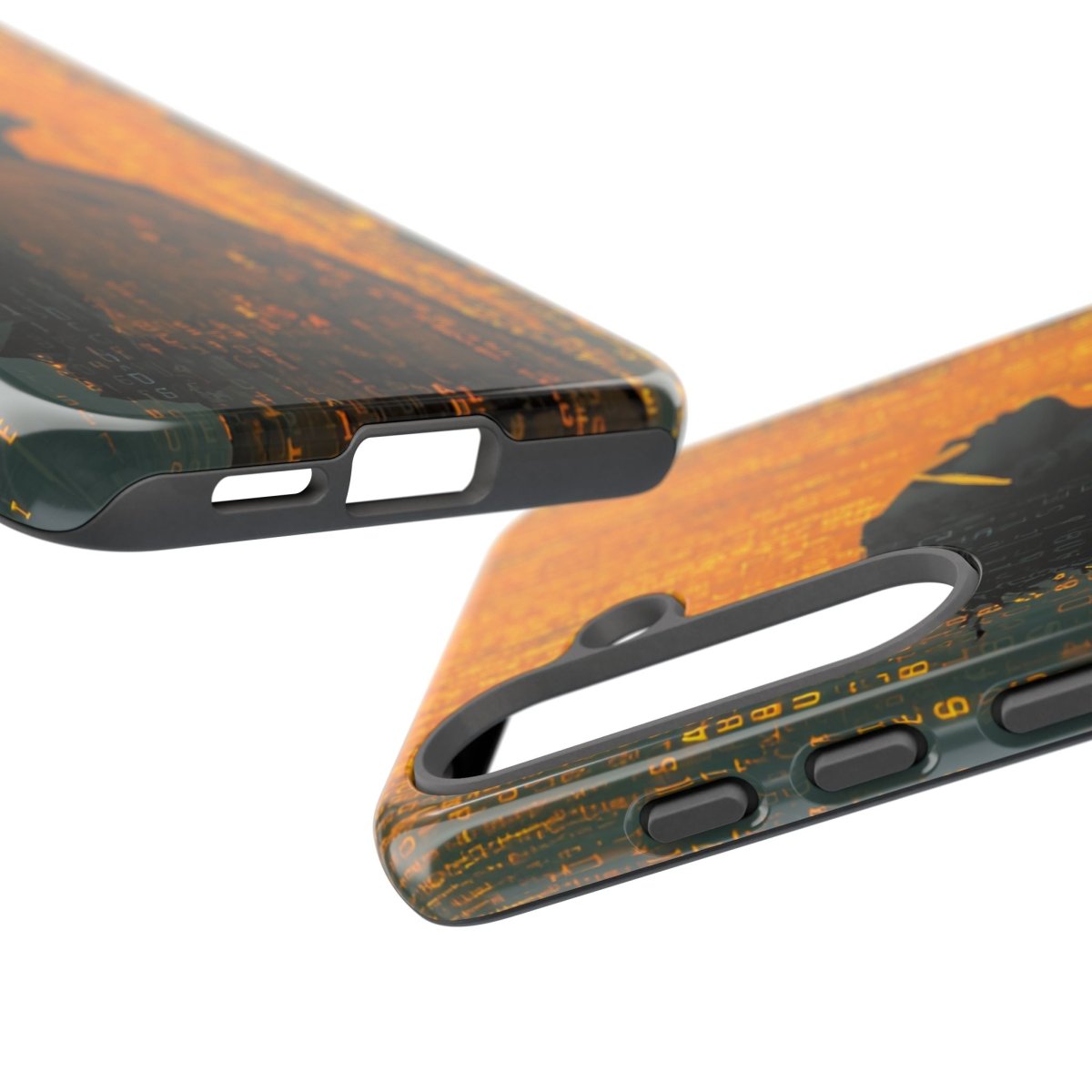 Golden Glitch Phone Case - Afrocentric Art by The Trini Gee