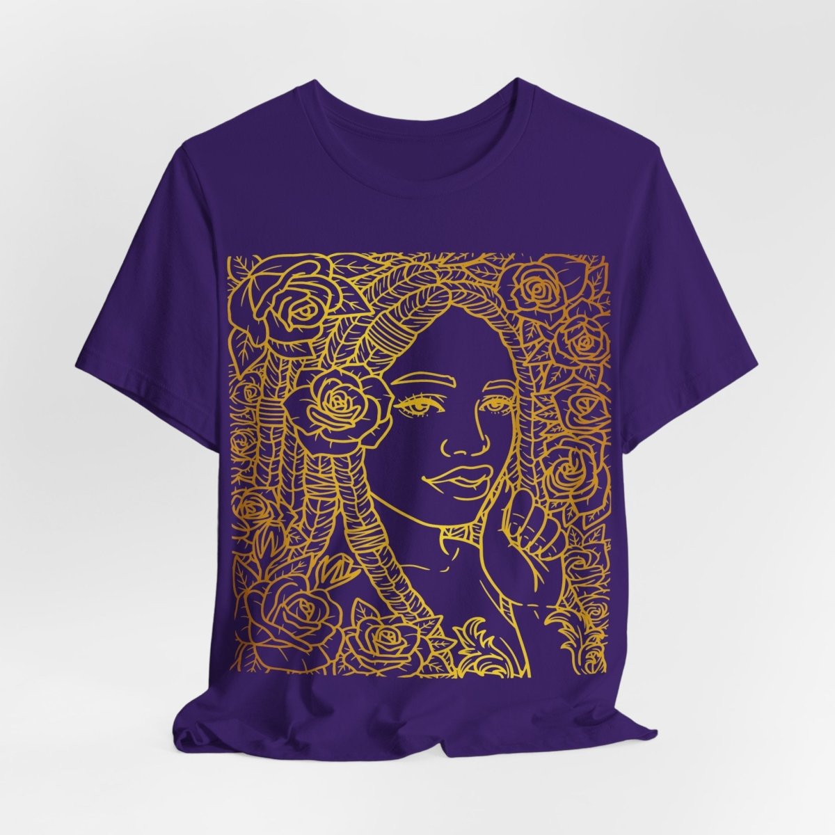 Golden Goddess Shirt - Afrocentric Art by The Trini Gee