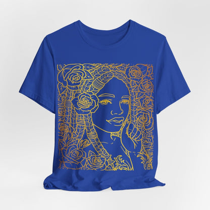 Golden Goddess Shirt - Afrocentric Art by The Trini Gee
