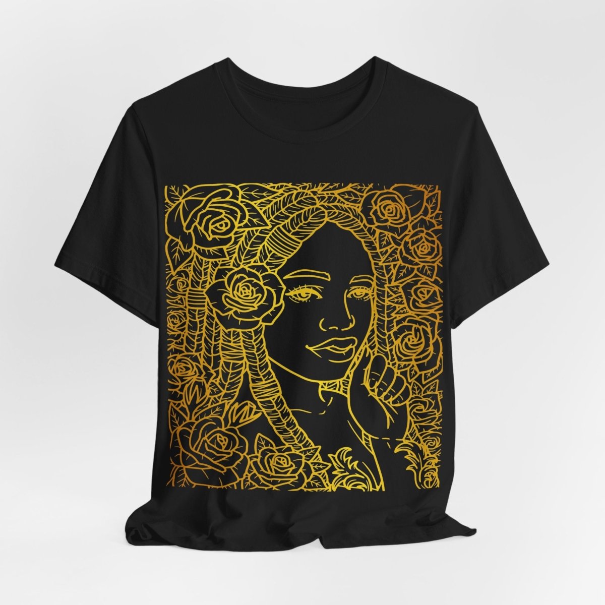 Golden Goddess Shirt - Afrocentric Art by The Trini Gee