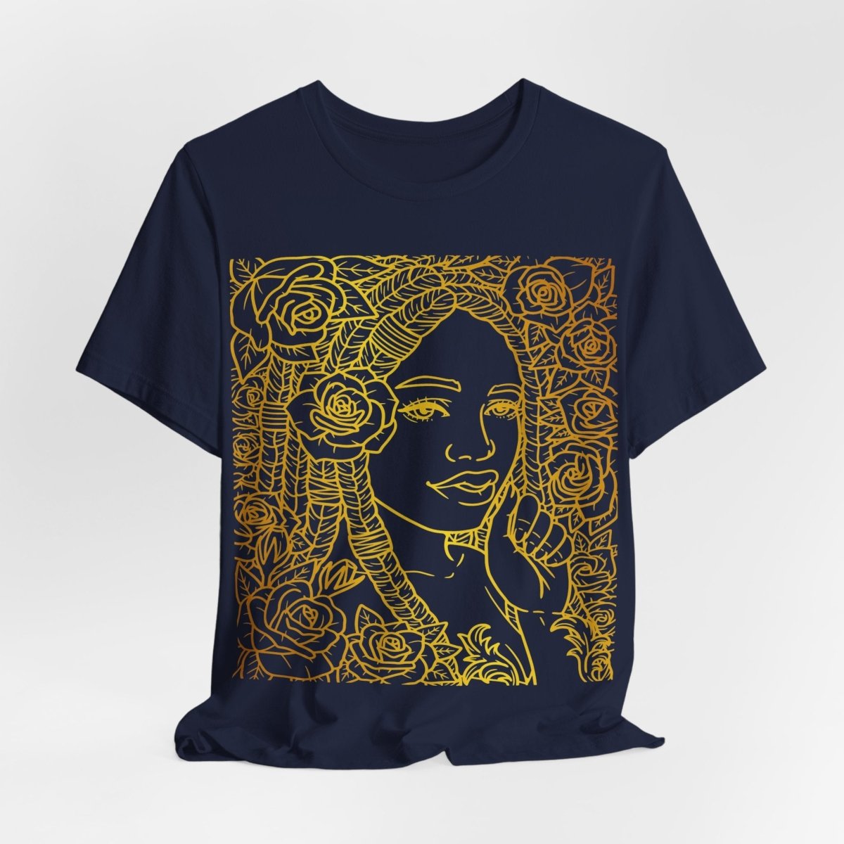 Golden Goddess Shirt - Afrocentric Art by The Trini Gee