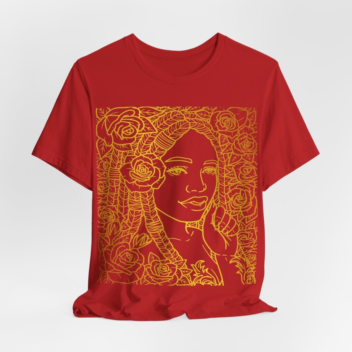 Golden Goddess Shirt - Afrocentric Art by The Trini Gee