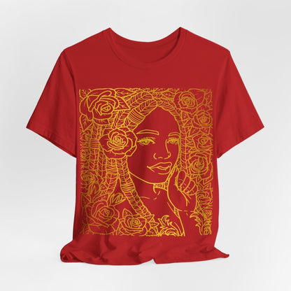 Golden Goddess Shirt - Afrocentric Art by The Trini Gee