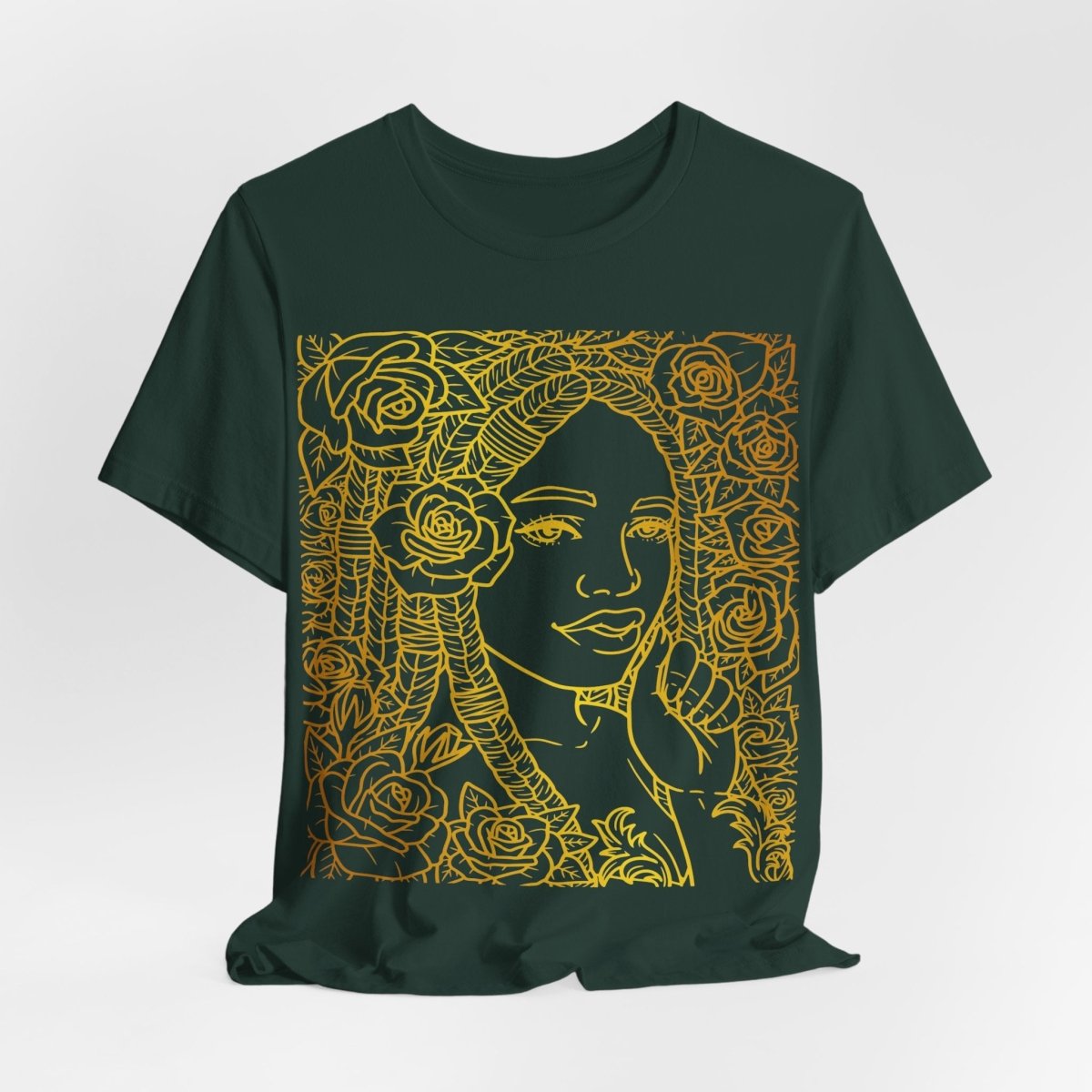 Golden Goddess Shirt - Afrocentric Art by The Trini Gee