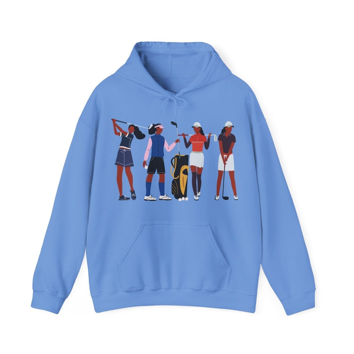 Golf Crew Hoodie - Afrocentric Art by The Trini Gee
