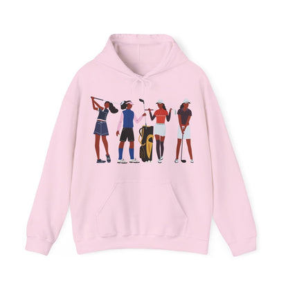 Golf Crew Hoodie - Afrocentric Art by The Trini Gee