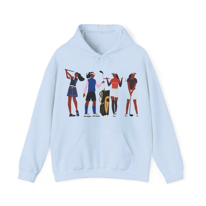 Golf Crew Hoodie - Afrocentric Art by The Trini Gee