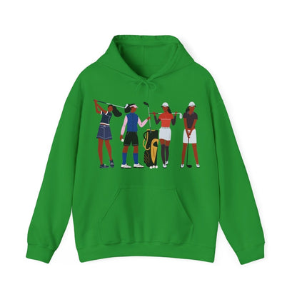 Golf Crew Hoodie - Afrocentric Art by The Trini Gee