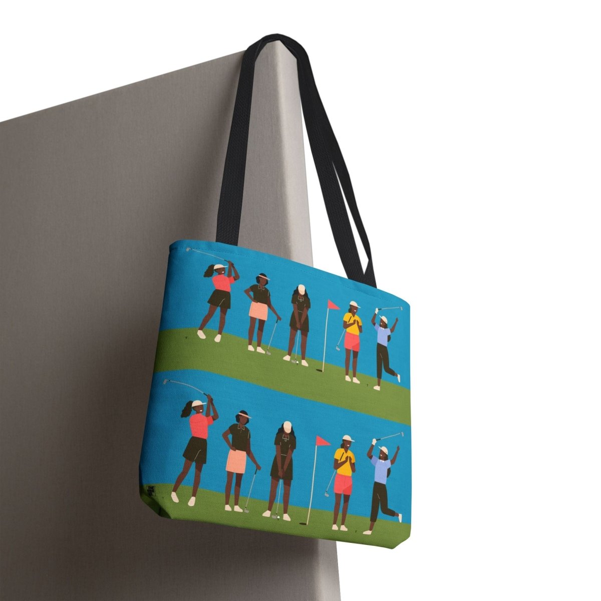 Golf Girls Tote Bag - Afrocentric Art by The Trini Gee