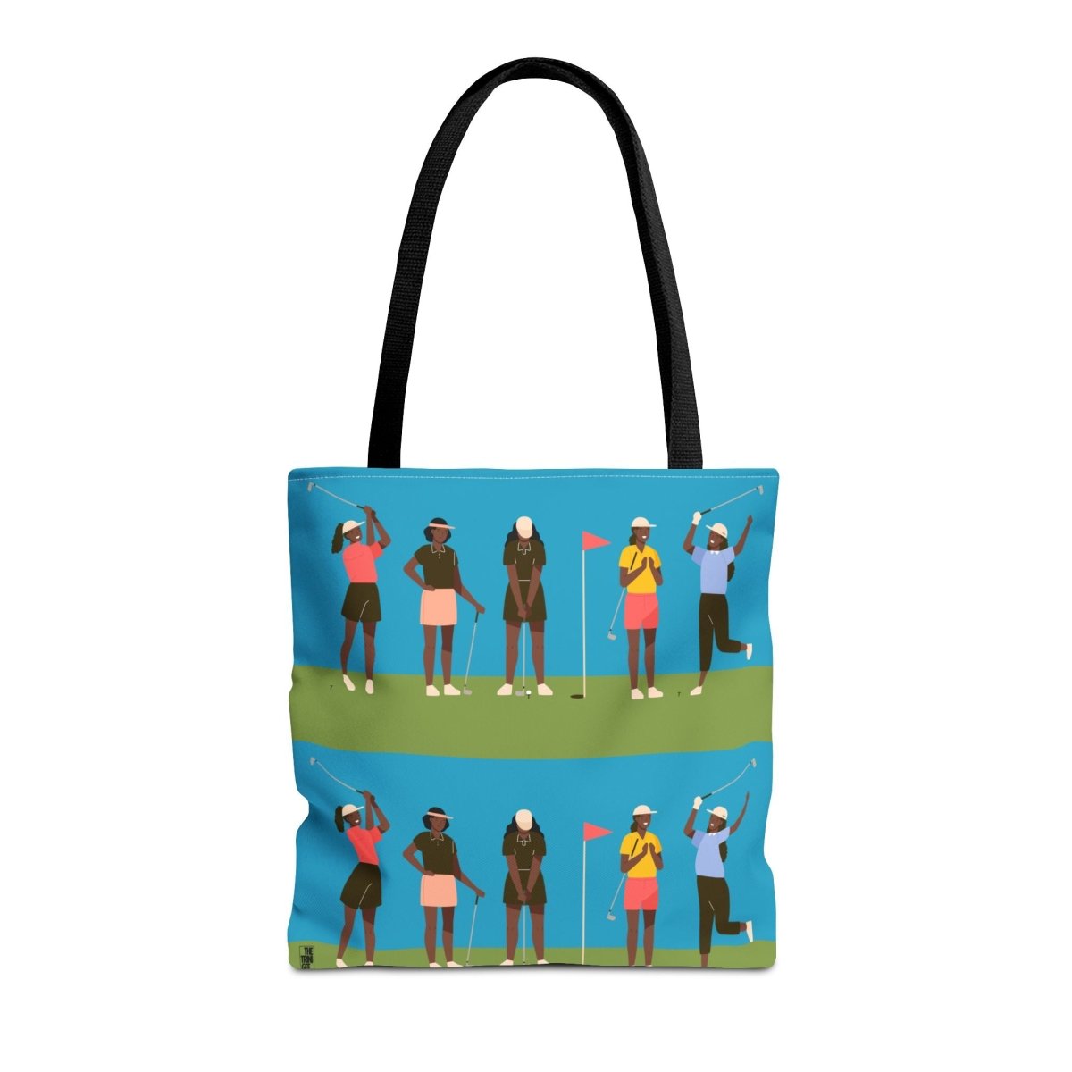 Golf Girls Tote Bag - Afrocentric Art by The Trini Gee