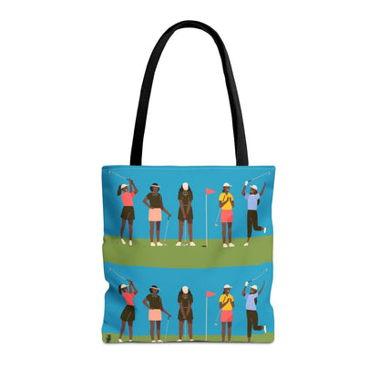 Golf Girls Tote Bag - Afrocentric Art by The Trini Gee