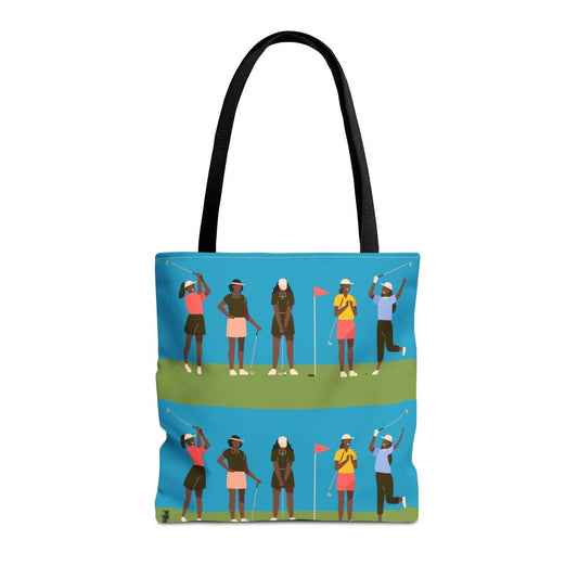 Golf Girls Tote Bag - Afrocentric Art by The Trini Gee