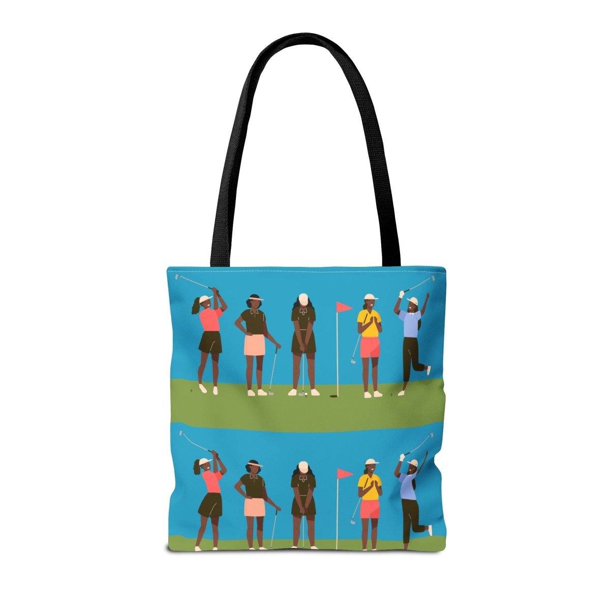 Golf Girls Tote Bag - Afrocentric Art by The Trini Gee