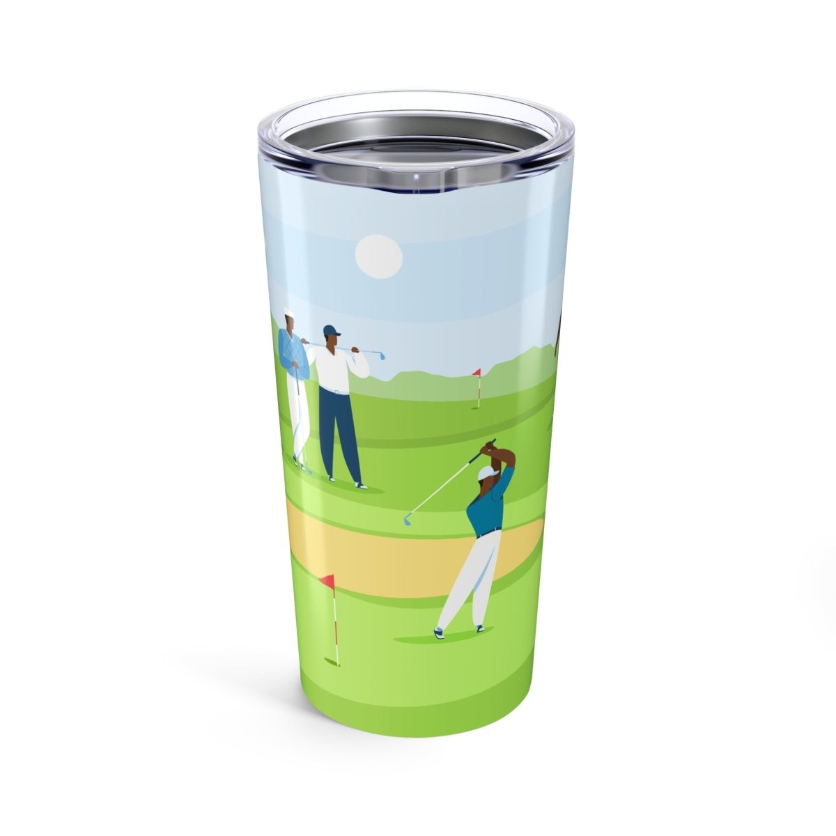 Golf Men Tumbler - Afrocentric Art by The Trini Gee