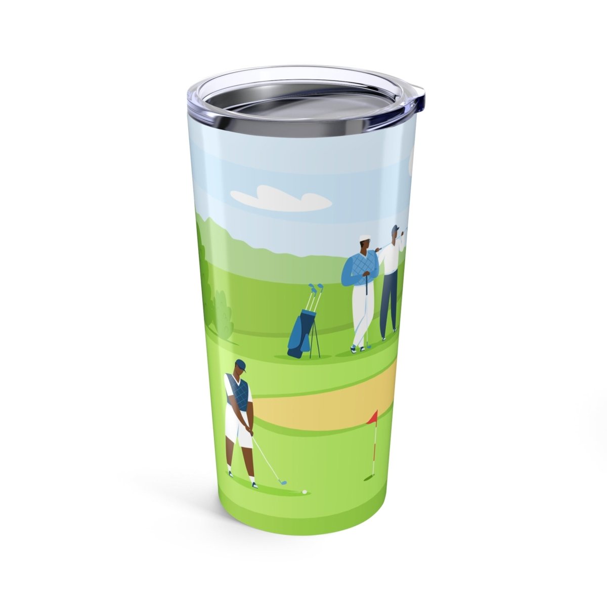 Golf Men Tumbler - Afrocentric Art by The Trini Gee