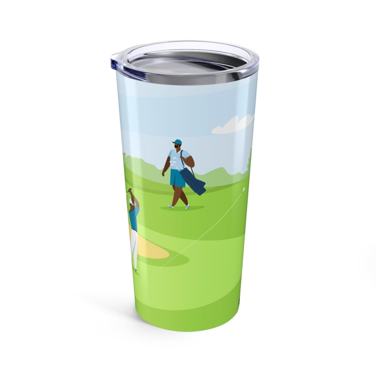 Golf Men Tumbler - Afrocentric Art by The Trini Gee