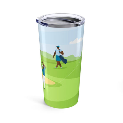 Golf Men Tumbler - Afrocentric Art by The Trini Gee