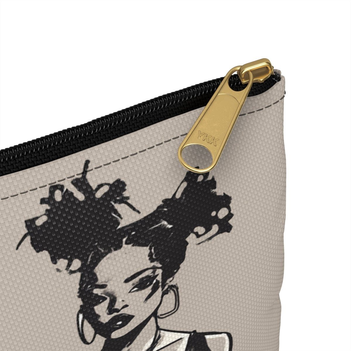 Goth Girls Accessory Pouch - Afrocentric Art by The Trini Gee