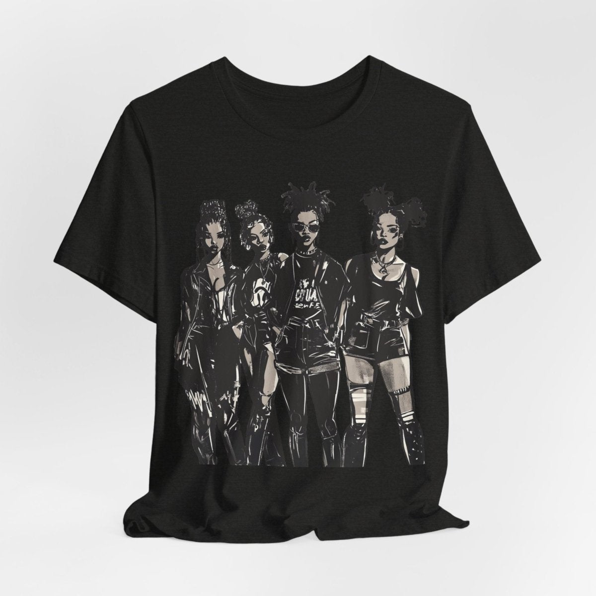 Goth Girls Shirt - Afrocentric Art by The Trini Gee