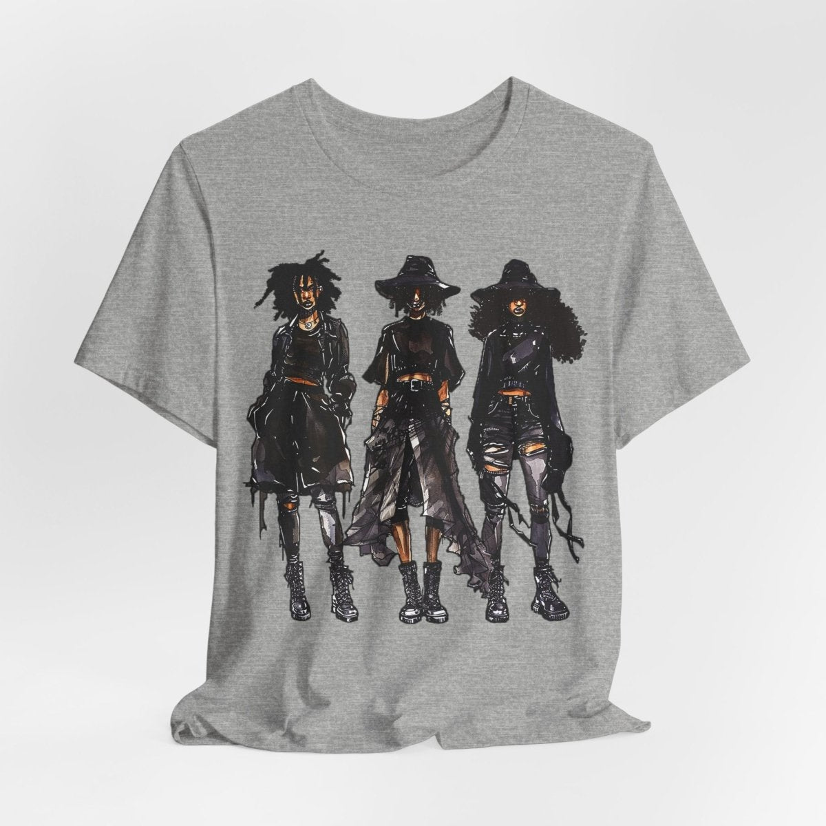 Goth Girls Shirt - Afrocentric Art by The Trini Gee