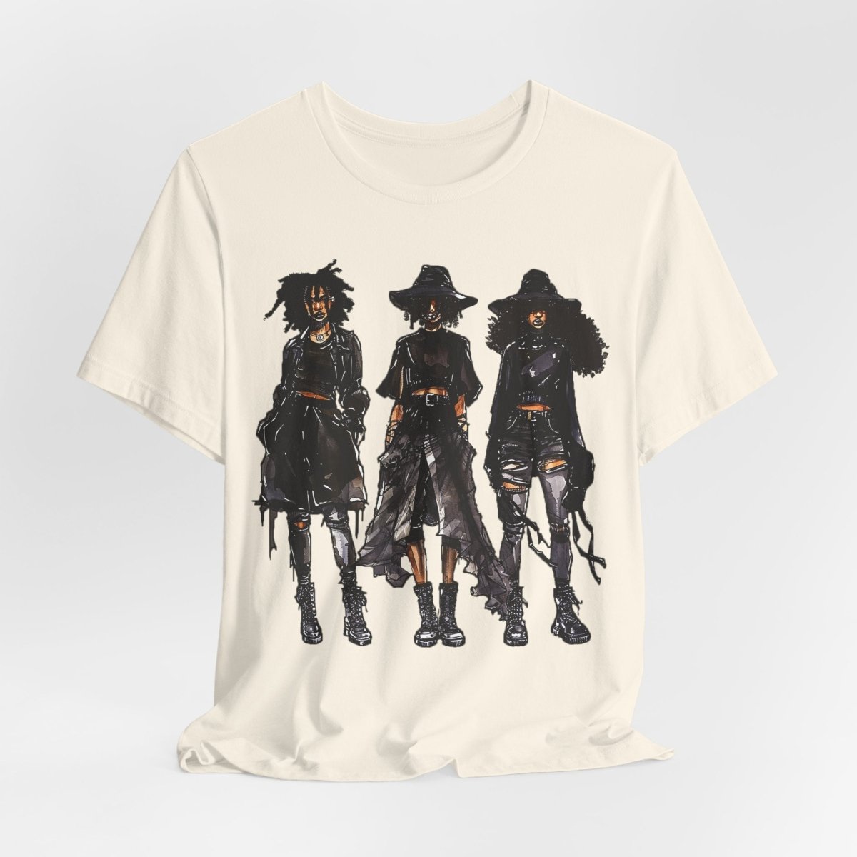 Goth Girls Shirt - Afrocentric Art by The Trini Gee