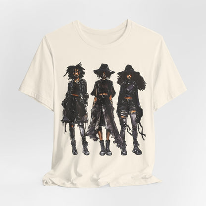 Goth Girls Shirt - Afrocentric Art by The Trini Gee