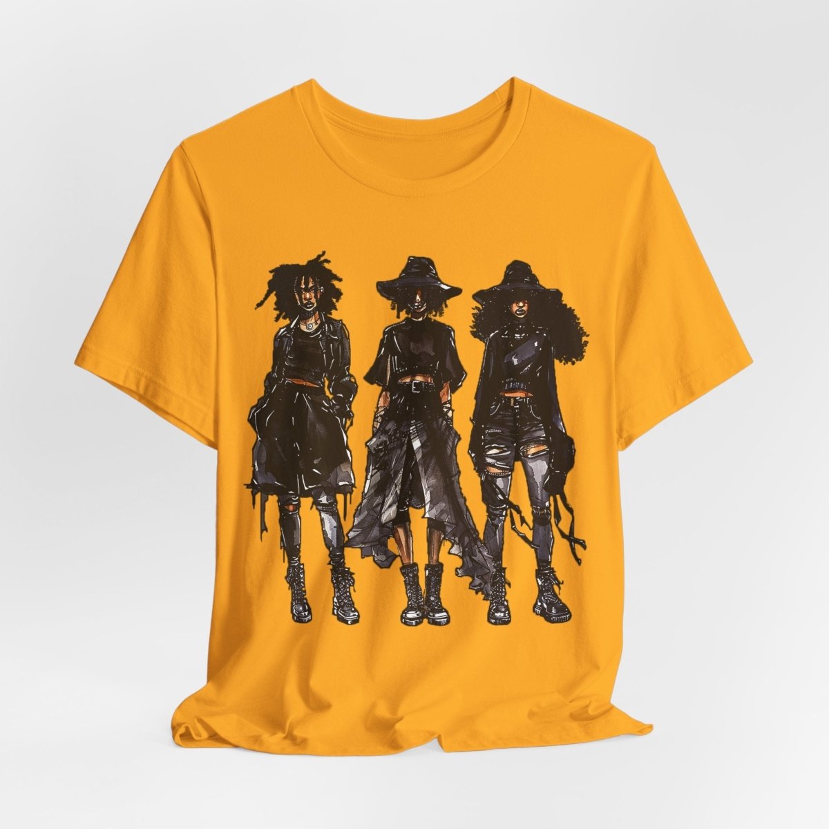Goth Girls Shirt - Afrocentric Art by The Trini Gee