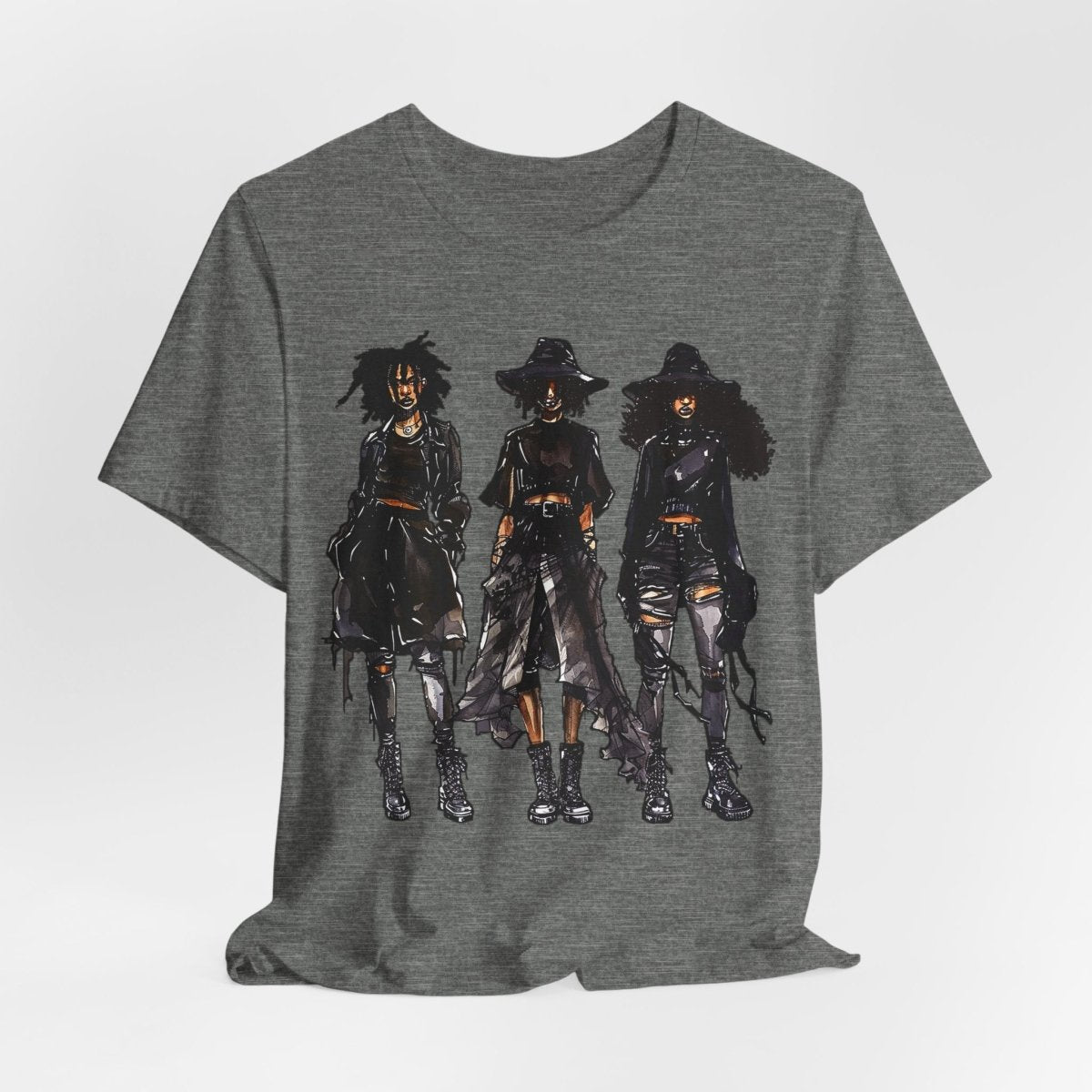 Goth Girls Shirt - Afrocentric Art by The Trini Gee