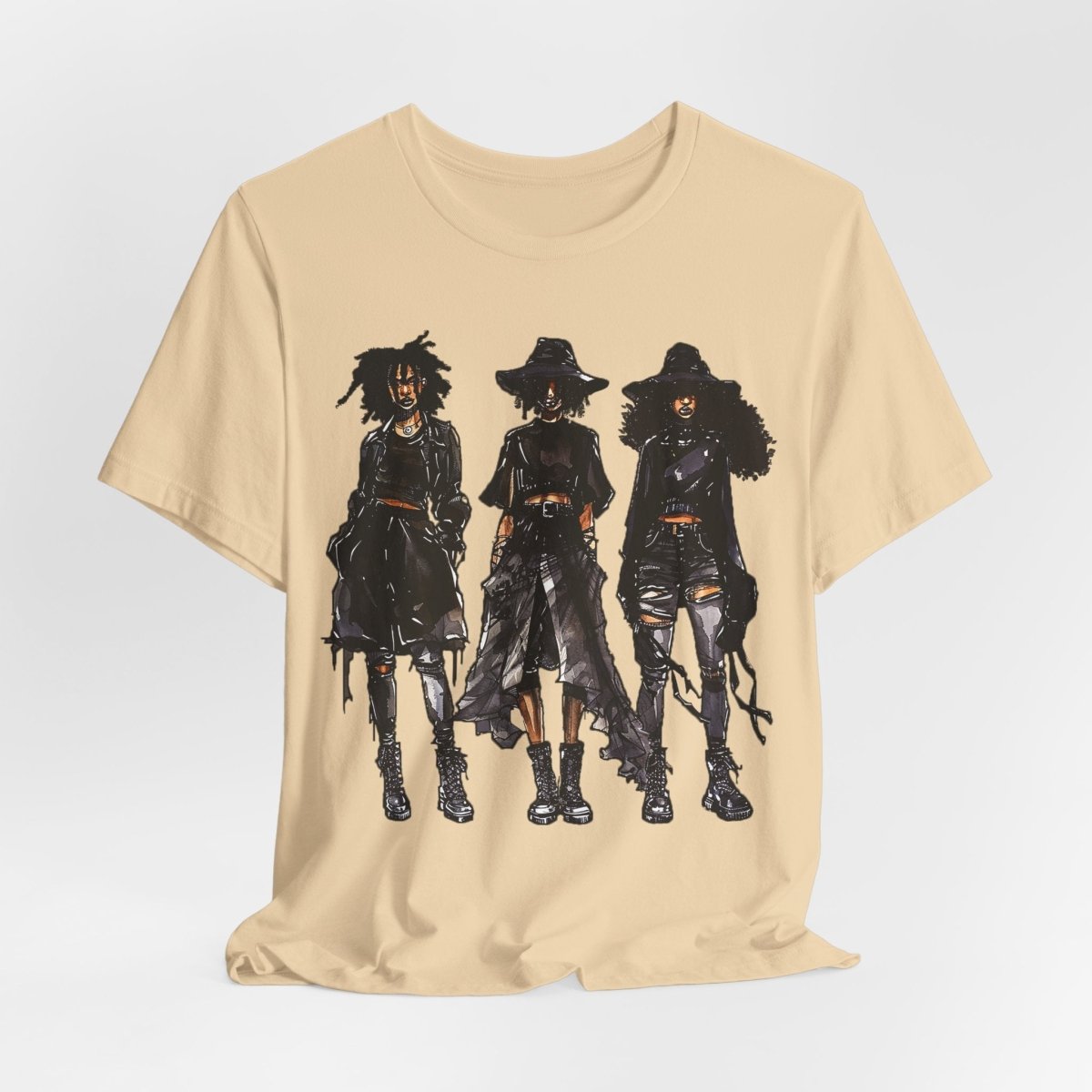 Goth Girls Shirt - Afrocentric Art by The Trini Gee