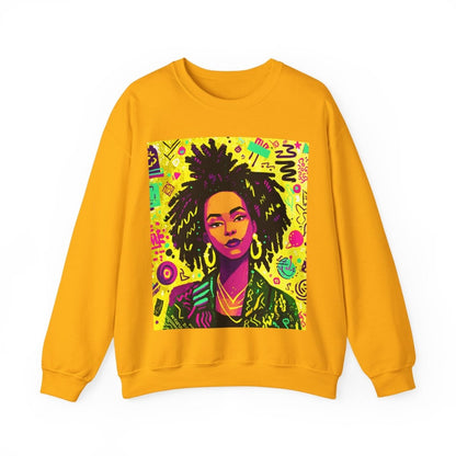 Graffiti Locs Sweatshirt - Afrocentric Art by The Trini Gee