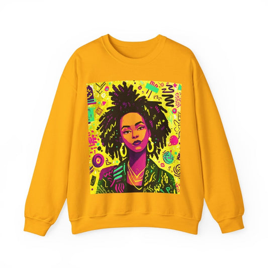 Graffiti Locs Sweatshirt - Afrocentric Art by The Trini Gee