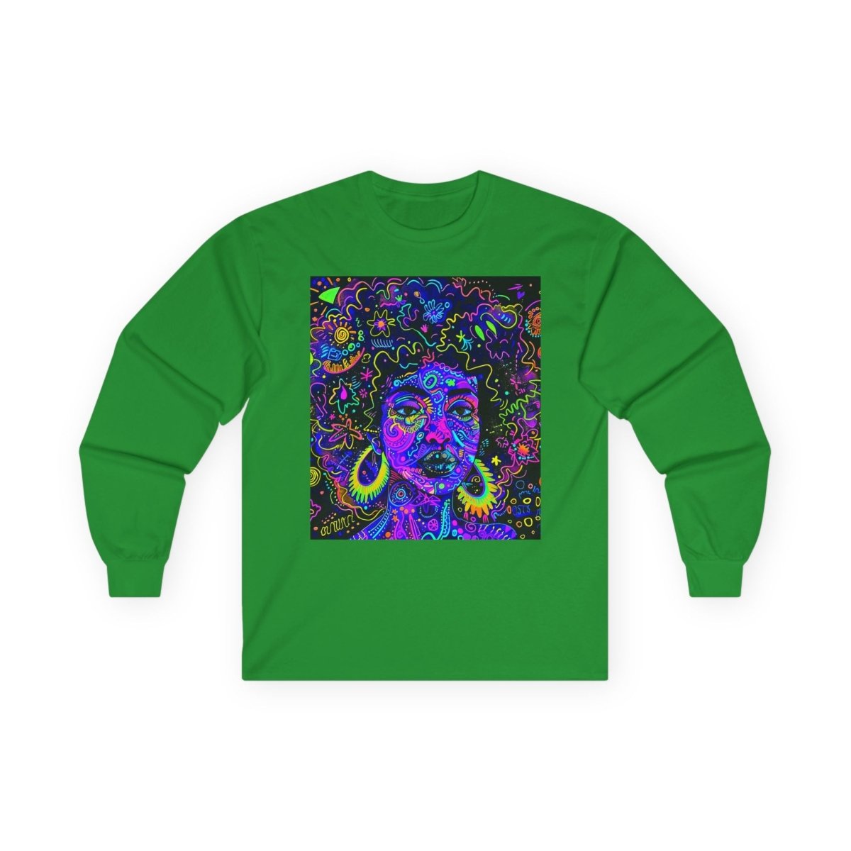 Graffiti Trippy Long Sleeve Shirt - Afrocentric Art by The Trini Gee