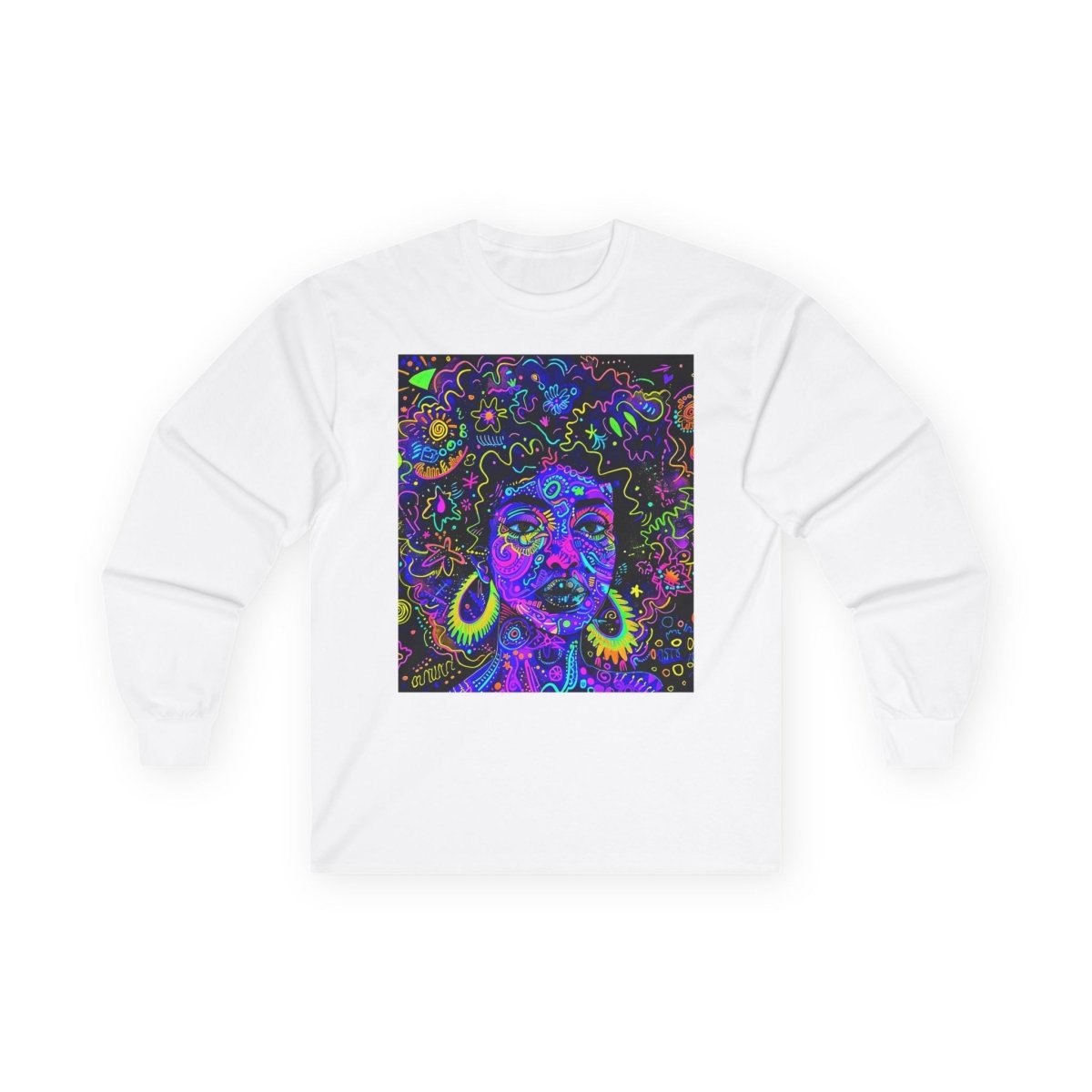 Graffiti Trippy Long Sleeve Shirt - Afrocentric Art by The Trini Gee