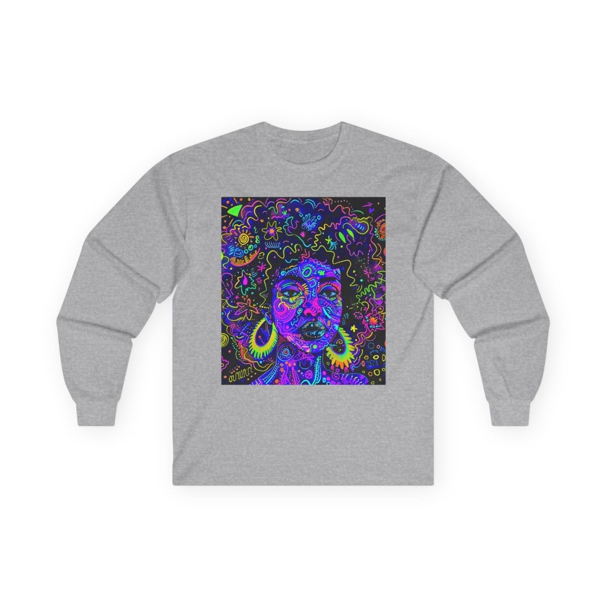 Graffiti Trippy Long Sleeve Shirt - Afrocentric Art by The Trini Gee