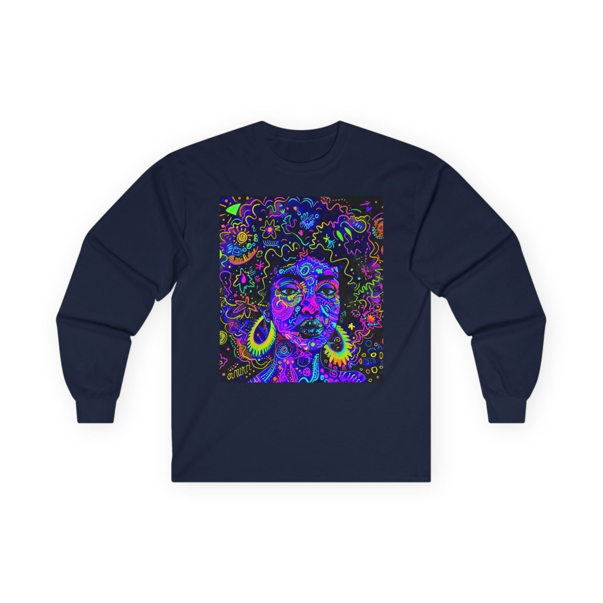 Graffiti Trippy Long Sleeve Shirt - Afrocentric Art by The Trini Gee