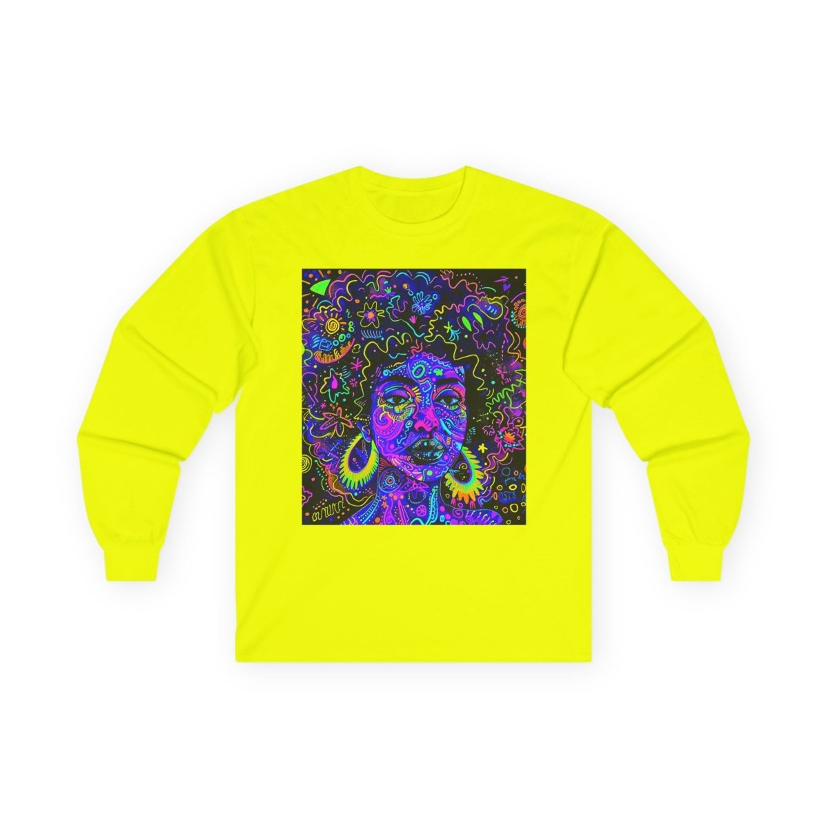 Graffiti Trippy Long Sleeve Shirt - Afrocentric Art by The Trini Gee