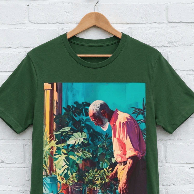 Grandpa Garden Shirt - Afrocentric Art by The Trini Gee