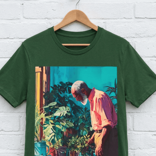 Grandpa Garden Shirt - Afrocentric Art by The Trini Gee