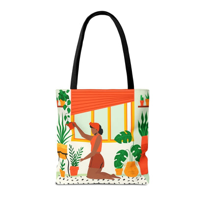 Green Life Tote Bag - Afrocentric Art by The Trini Gee