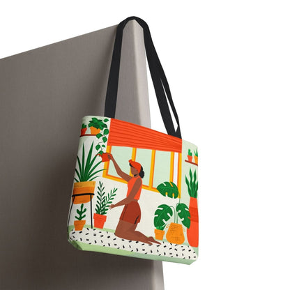 Green Life Tote Bag - Afrocentric Art by The Trini Gee