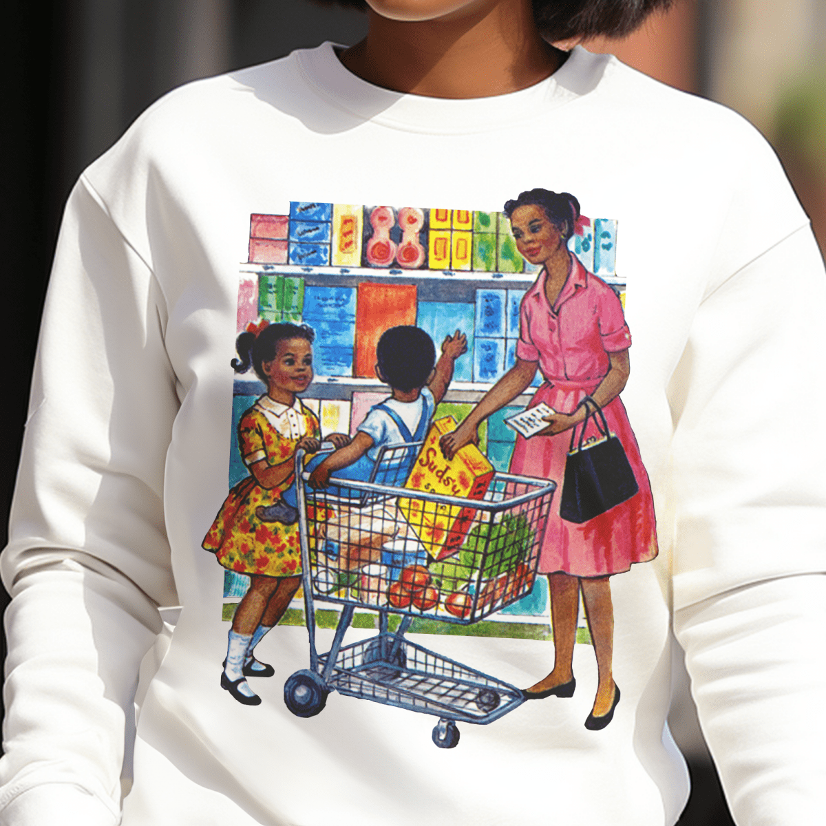 Grocery Mom Sweatshirt - The Trini Gee
