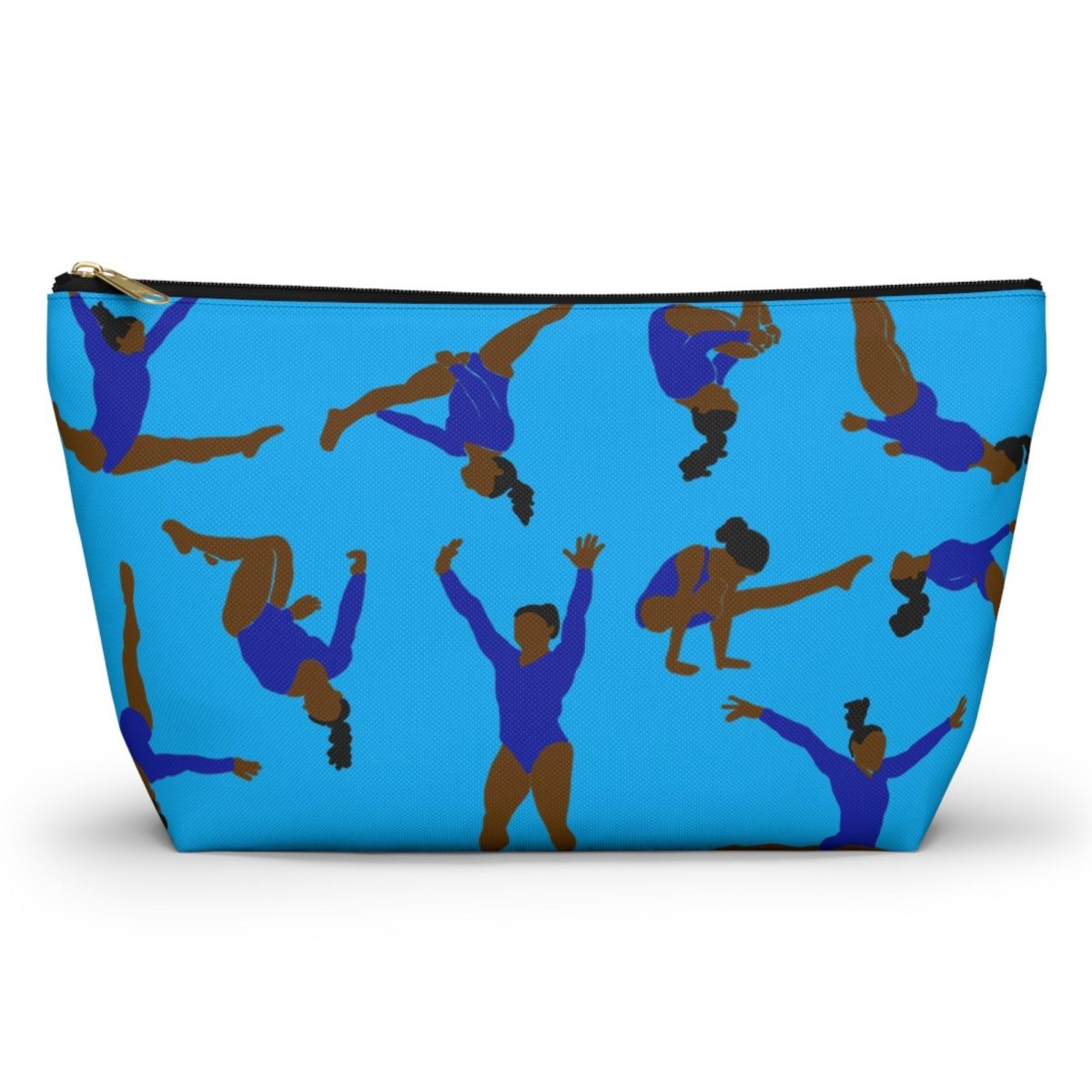 T-bottom pouch featuring Black gymnasts inspired by Olympic gold medalists