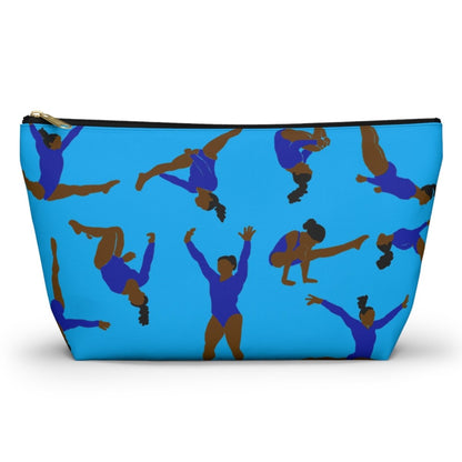T-bottom pouch featuring Black gymnasts inspired by Olympic gold medalists