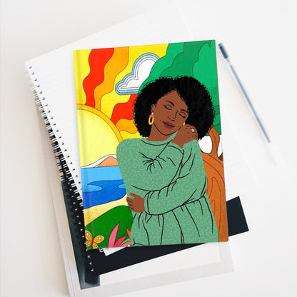 Happy Feelings Journal - Afrocentric Art by The Trini Gee