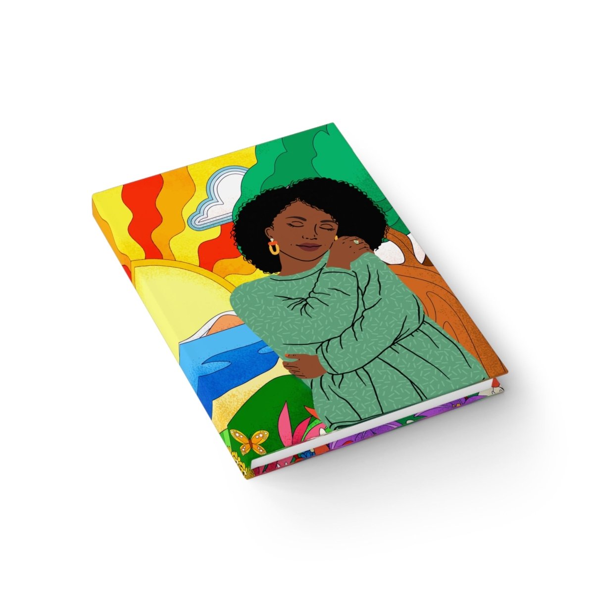 Happy Feelings Journal - Afrocentric Art by The Trini Gee