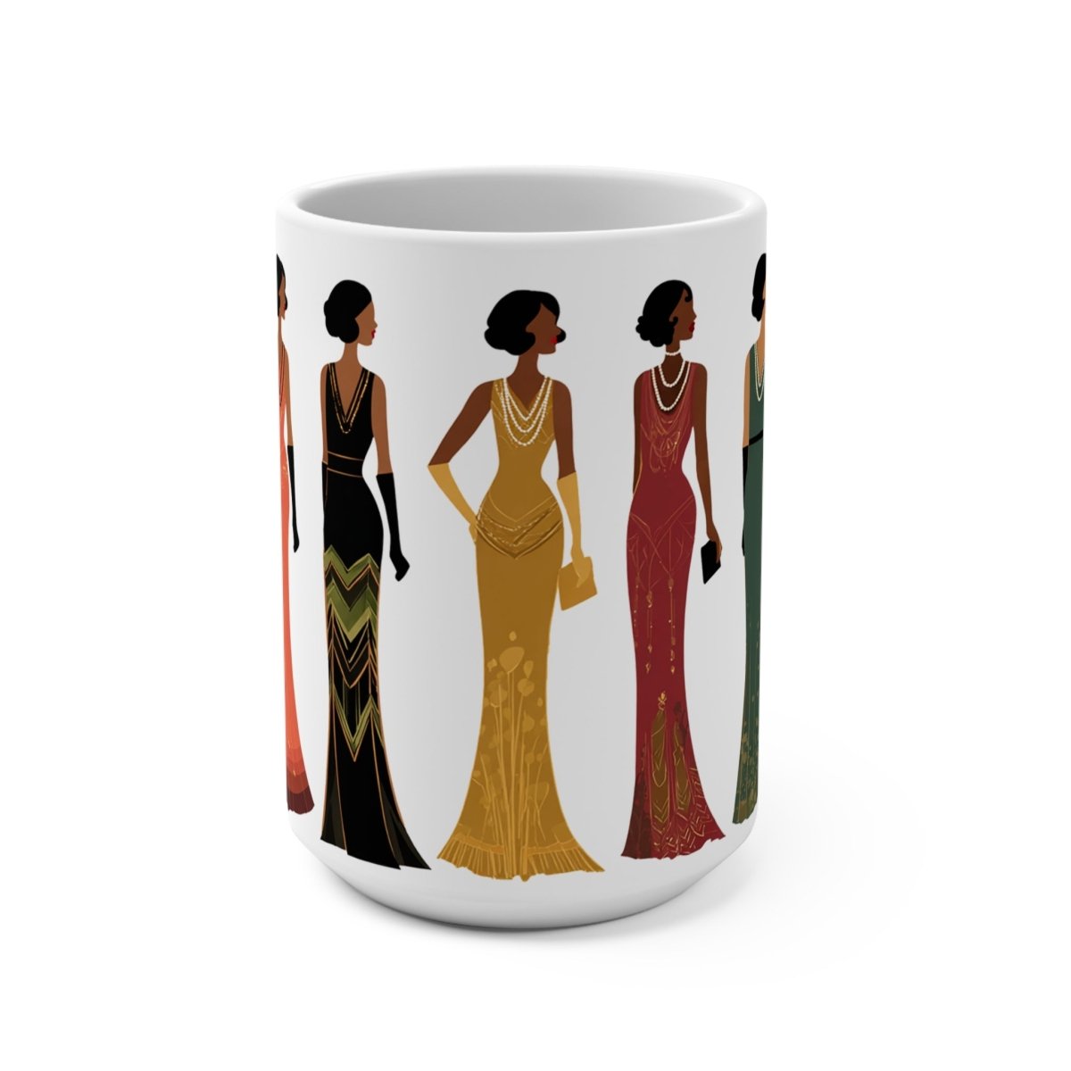 Harlem Renaissance Glamour Mug - Afrocentric Art by The Trini Gee