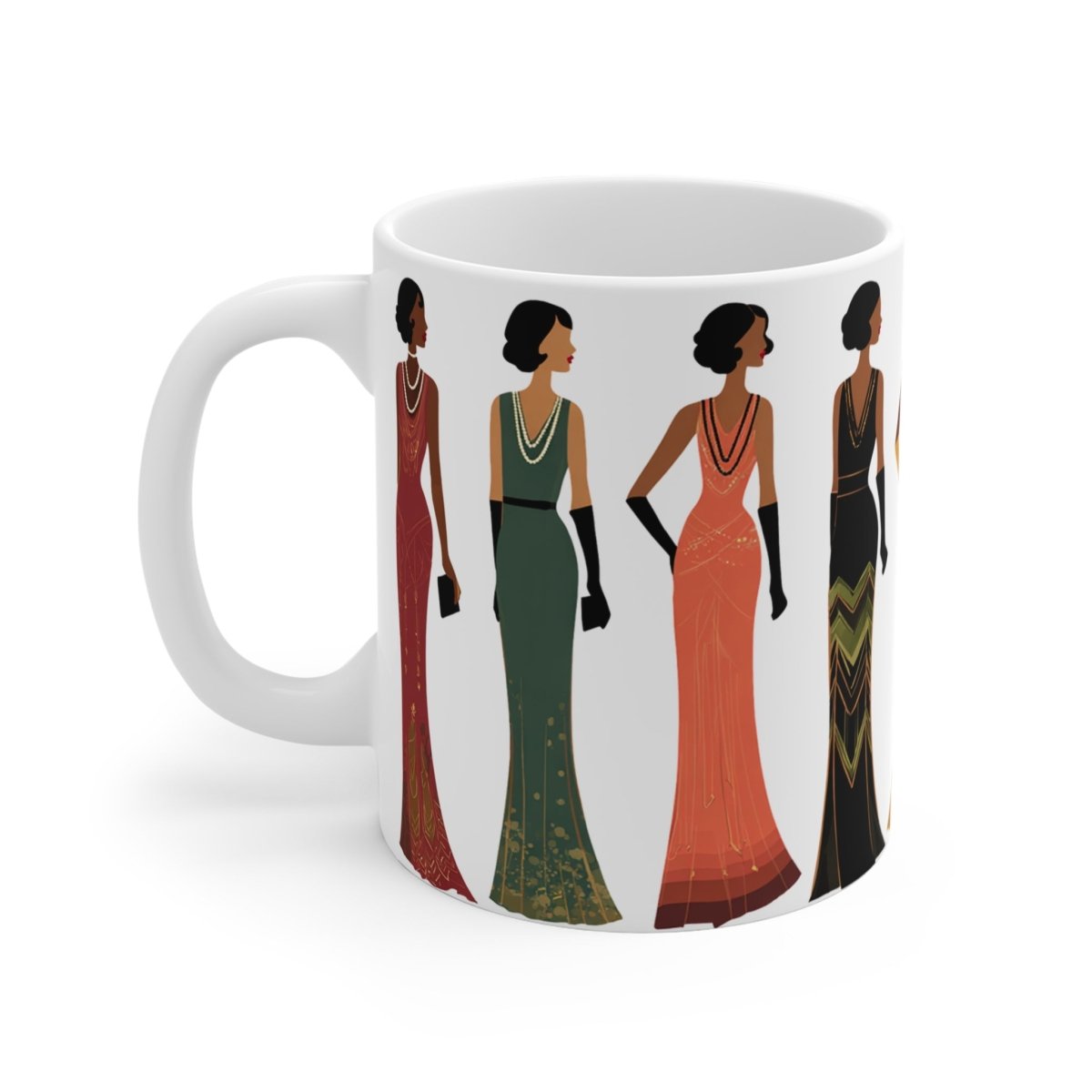 Harlem Renaissance Glamour Mug - Afrocentric Art by The Trini Gee